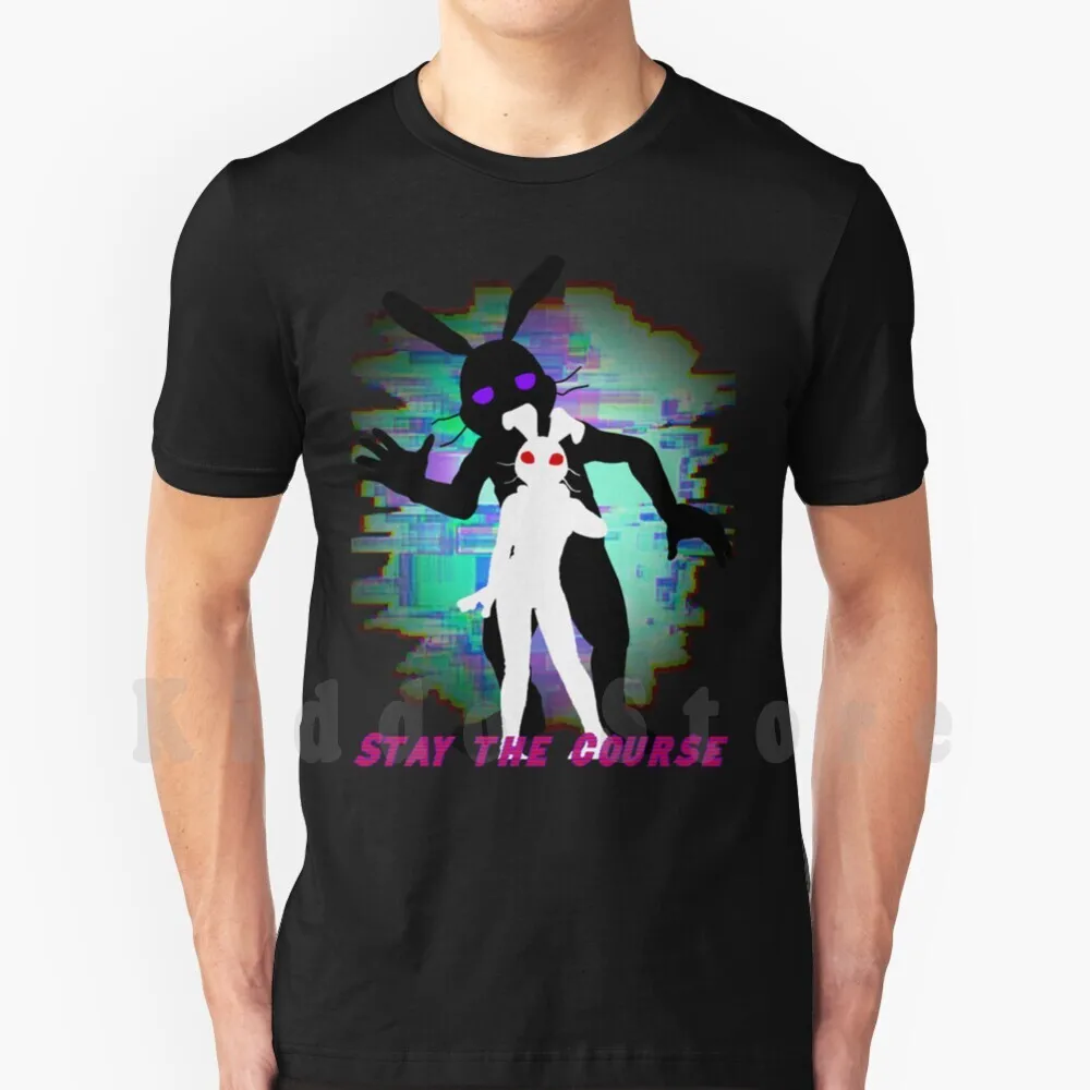 Camiseta Stay The Course para hombre, algodón, S-6xl, Glitchtrap, Vanny Security Breach, Fnaf, Five Nights, Five Nights At Stay The Course