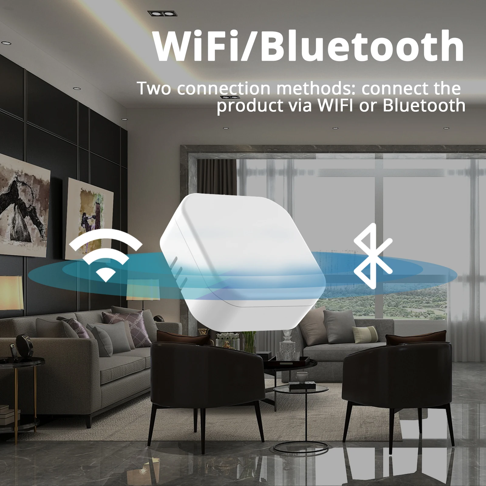 Zemismart 와이파이 조명 스위치 스마트 릴레이 차단기 모듈, 양방향 투야 BLE 앱 지원, 알렉사 구글 홈 음성 제어, 4 개