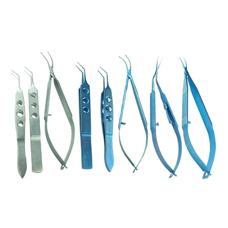 Stainless/ titanium Flat Handle Lens Implantation Forceps Flat-handle/ Dovetail Lens Holding Forceps Microsurgical Instrument