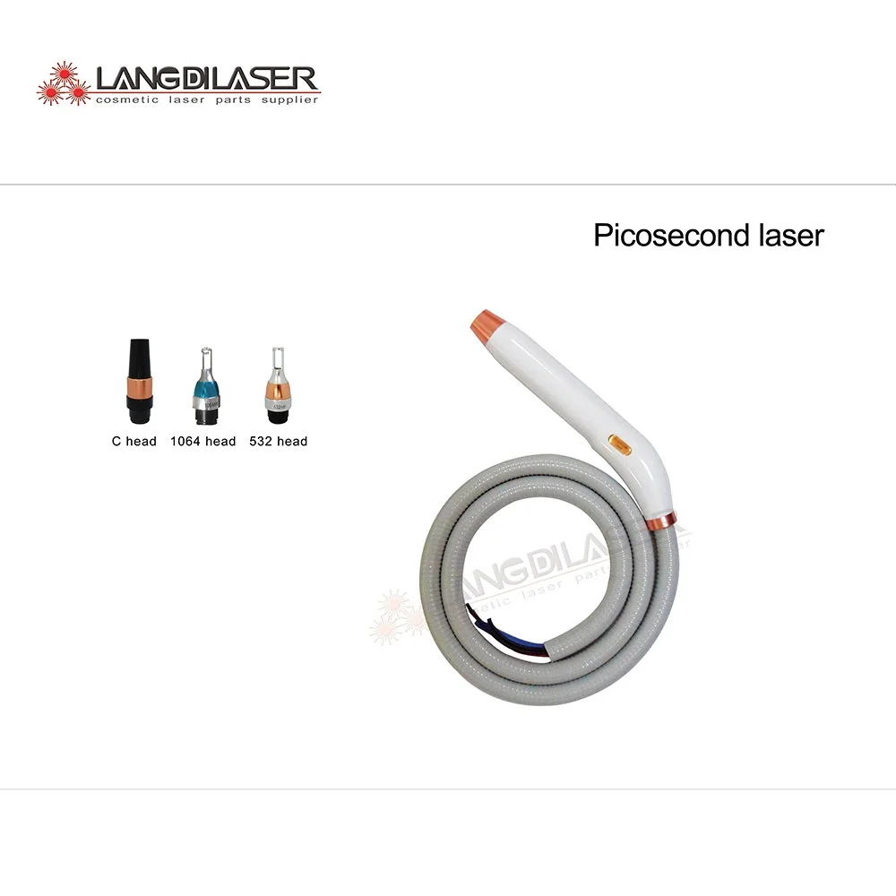 Picosecond laser handle, picosecond laser hand piece , with C head&1064nm head&532nm head