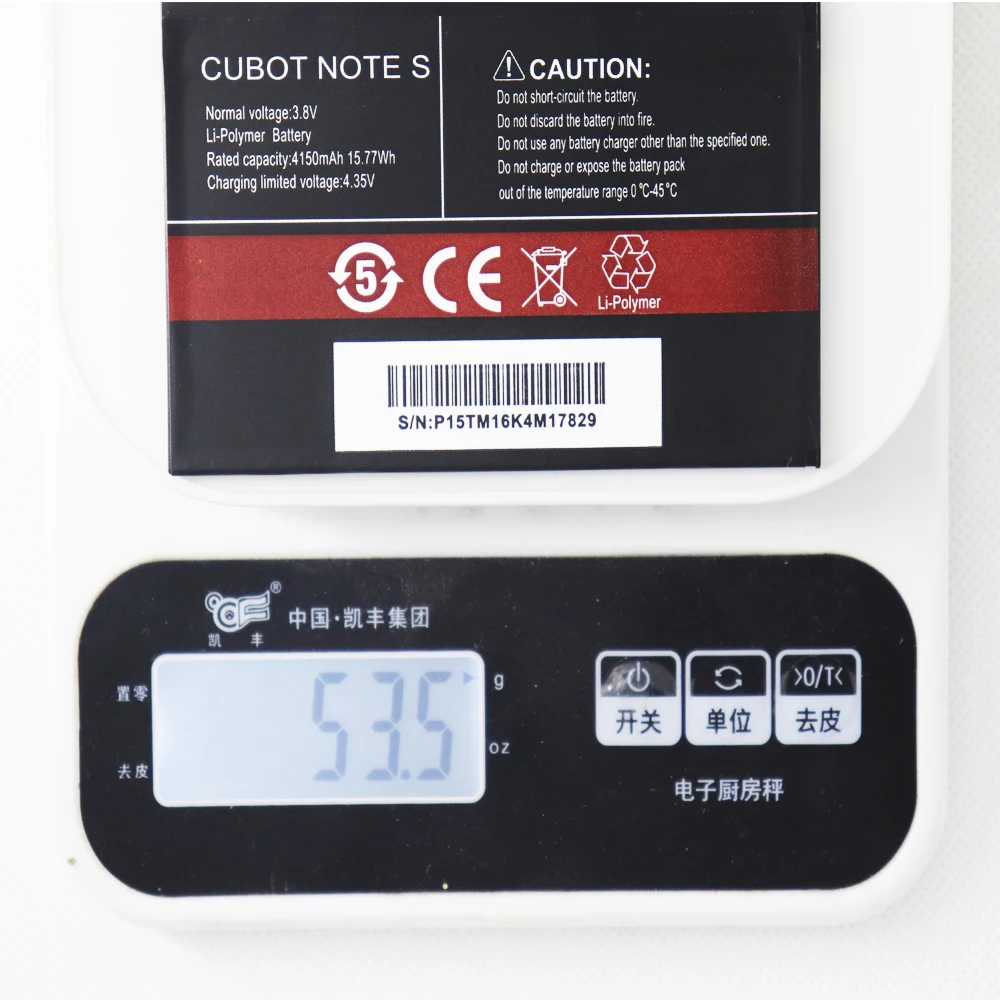 Original CUBOT Note S Battery 4150mAh Replacement backup battery For CUBOT Note S Cell Phone