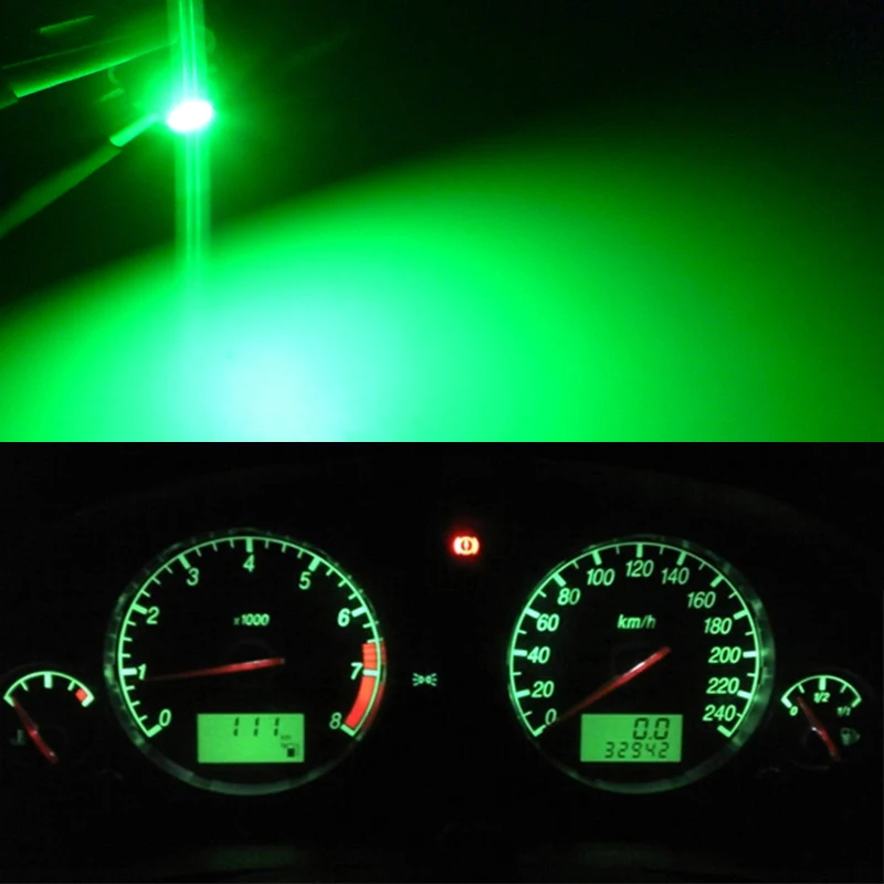10x Neo Wedge LED T4.2 Indicator Bulbs AC Climate Heater Controls Lamp LED for Toyota Tacoma Corolla Matrix Corolla Camry
