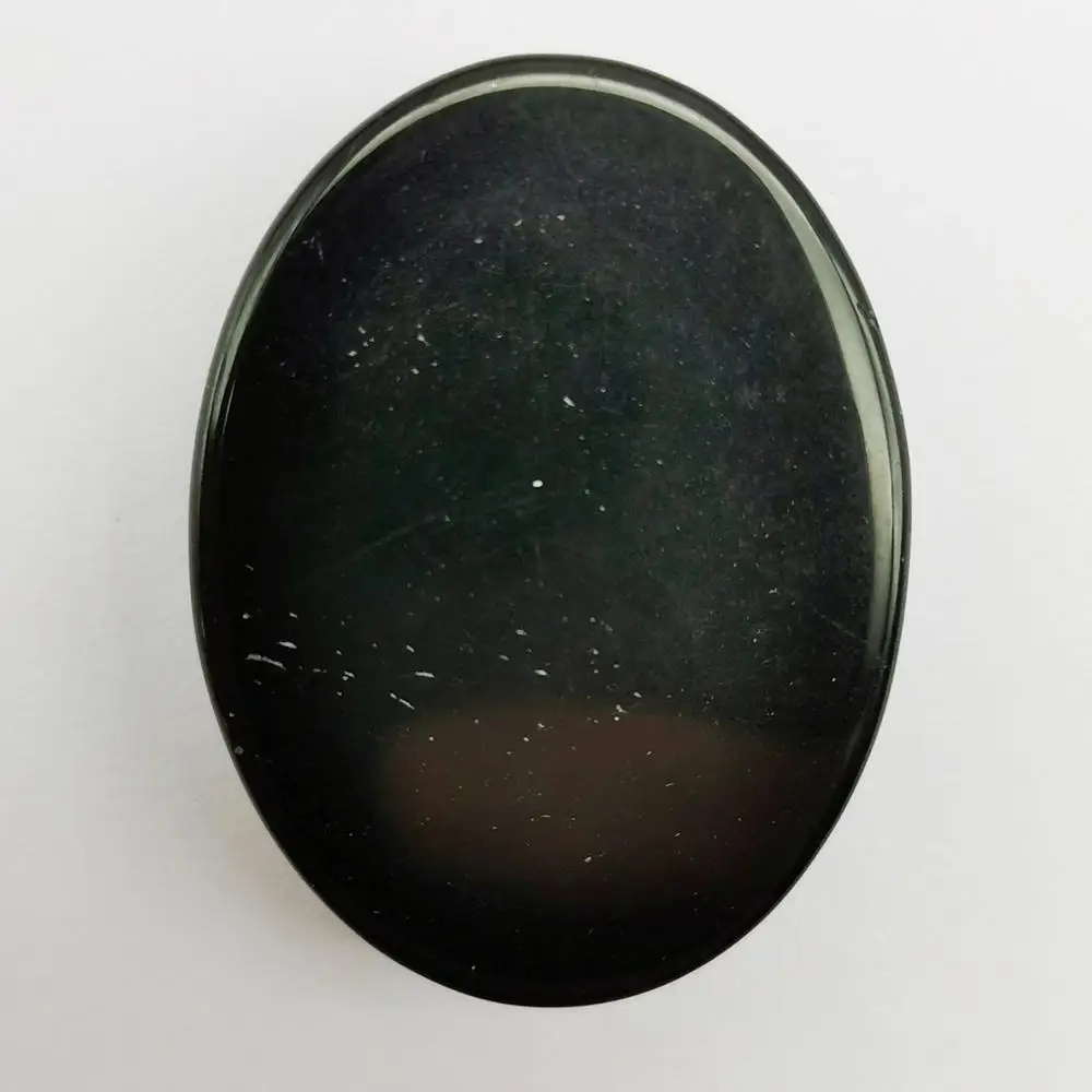 40x30MM Black Agate Stone Oval Cabochon CAB Jewelry For Woman Gift Making H311