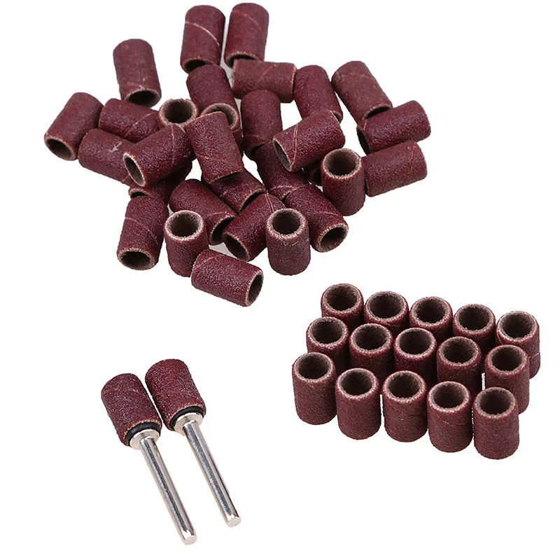 Bộ 50 Chà Nhám Bộ Trống 320 Nhám Nhám Nắp Đĩa Đánh Bóng Gỗ Ban Nhạc Đá Mài Dụng Cụ Mài Móng Cho Dụng Cụ Xoay