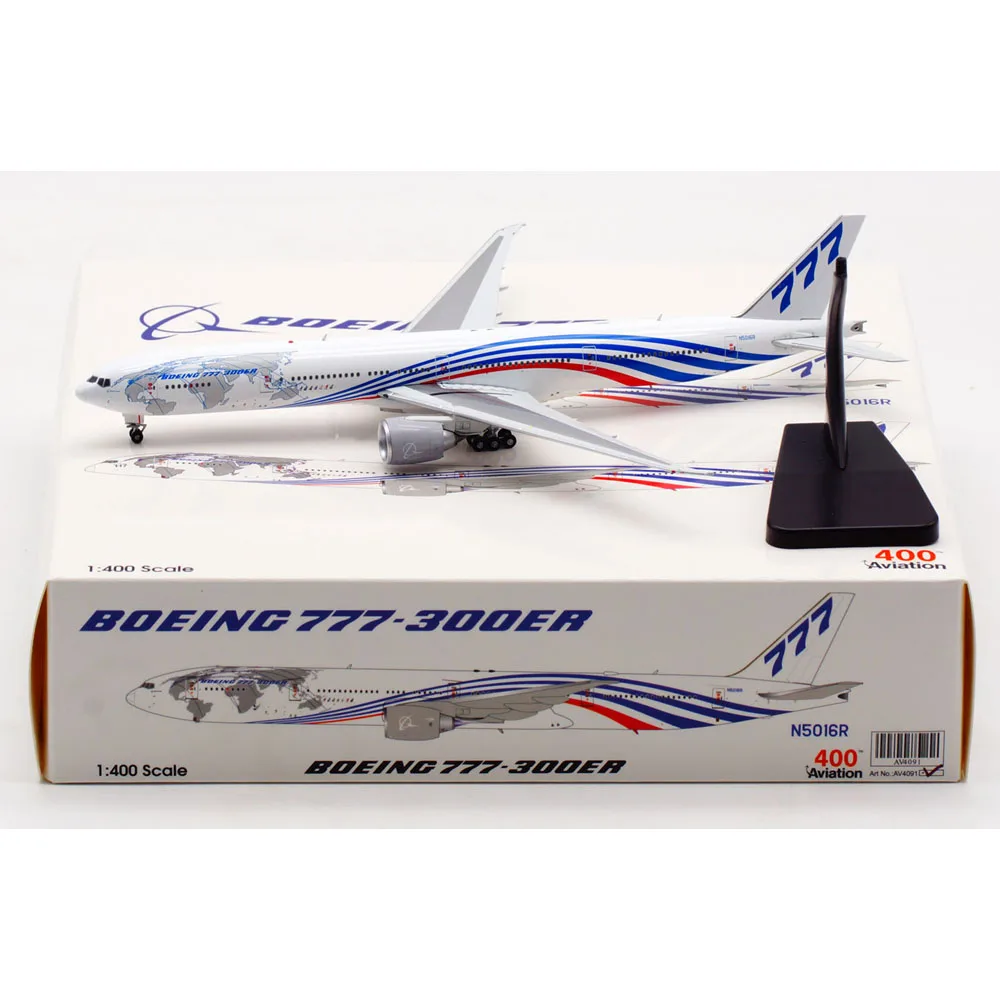 

1:400 Alloy Collectible Plane Aviation AV4091 Boeing House Color B777-300ER Diecast Aircraft Jet Model N5016R With Stand