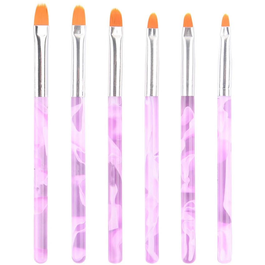 7ชิ้น/เซ็ตแปรงเล็บ UV เจลแปรงเล็บอะคริลิคเล็บจิตรกรรมปากกาแปรงเล็บแปรงเล็บมืออาชีพเครื่องมือ