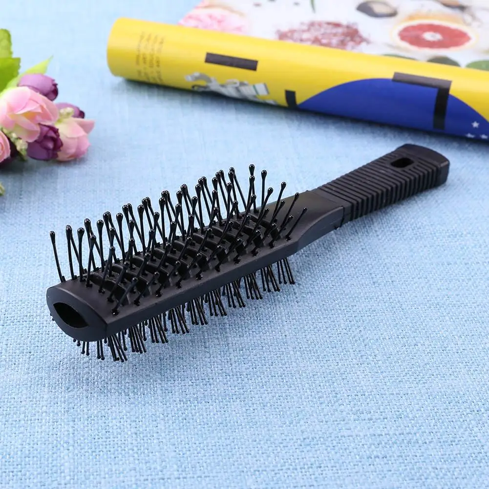 Double Side Massage Comb Black Plastic Anti-tangle Brushes Wide Teeth Brushes Hairdressing Anti Loss Combs Hair Styling