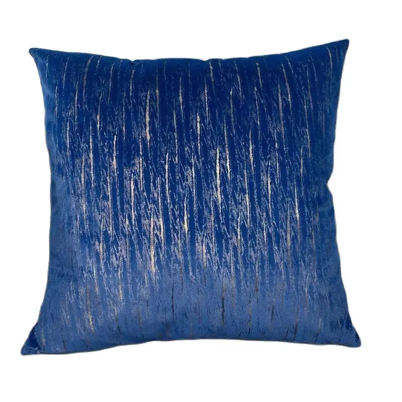 

Nordic High Quality Cushion Cover Gold Stamping Velvet Pillow Case Bronzing Throw Pillow Cover Decoration
