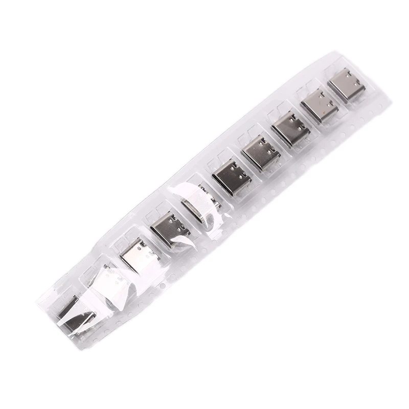 16 Pin SMT Socket Connector Micro USB Type C 3.1 Female Placement SMD DIP For PCB Design DIY Current Charging