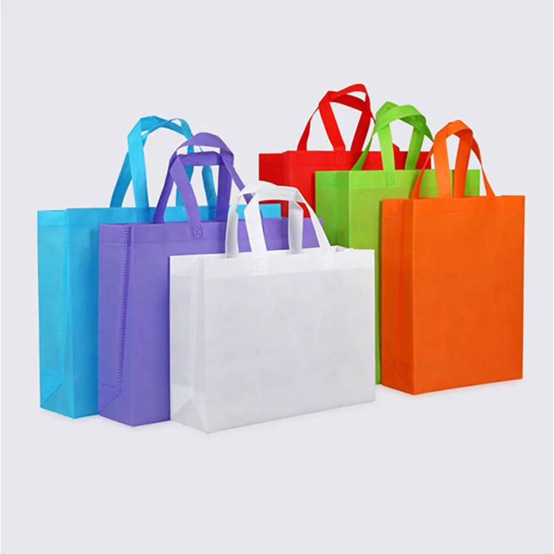 20 pieces New arrival High Quality  eco Non-woven Bag Shopping Bag With Handlefor  Clothes /christmas gift accept print logo