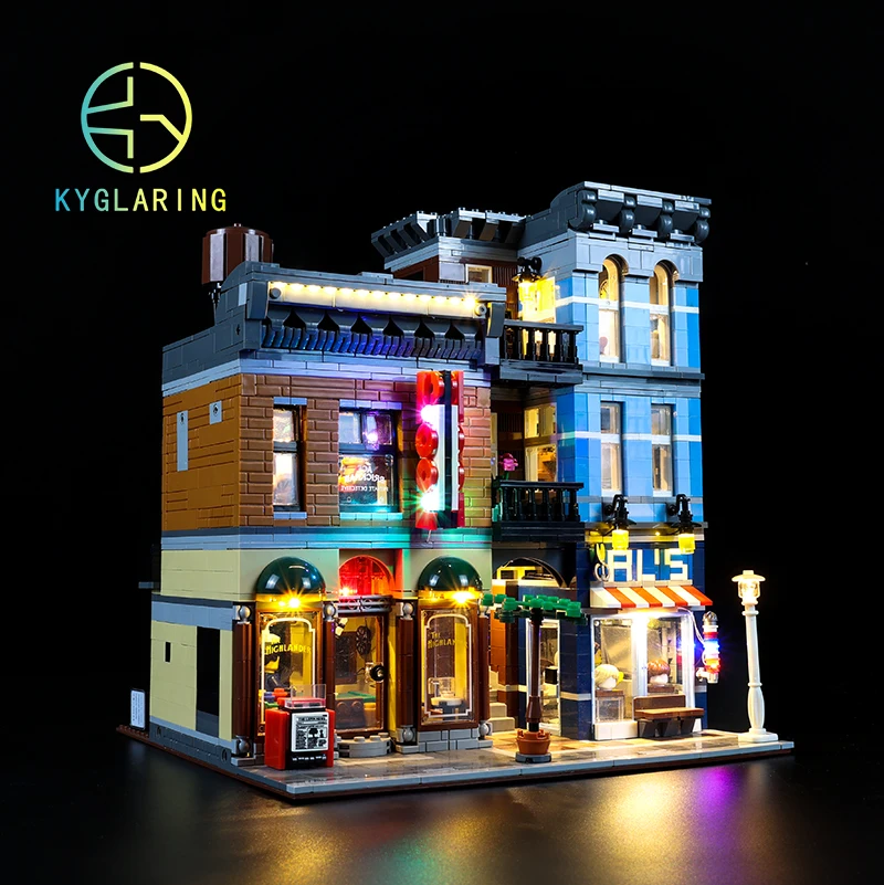 Kyglaring Led Lighting Set DIY Toys For Creator 10246 Detective\'s Office Blocks Building