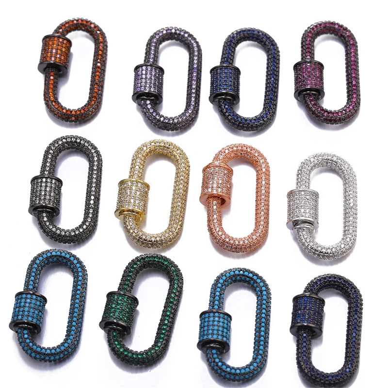 Juya DIY Neue Designer Kostüm Schmuck Machen Liefert Handgemachte Dekorative Anhänger Karabiner Verschluss Schraube Lock Verschlüsse Großhandel – Detail 25
