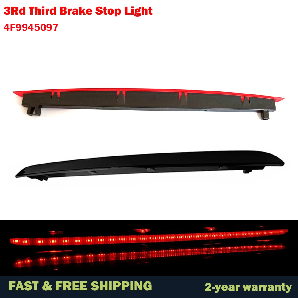 Car Red LED Brake Light High Additional Third 3rd Brake Light High Mounted Stop Lamp For Audi A6 AVANT S6 C6 2005-2011 4F9945097