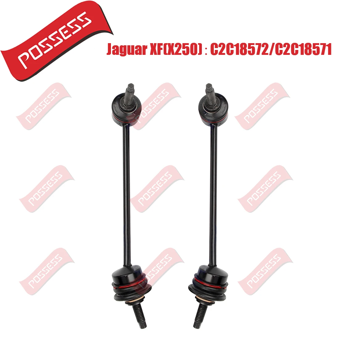 A Pair of  Rear Axle Sway Bar End Stabilizer Link Ball Joint For Jaguar XF X250 XJ X350 XJL X351 ,C2C18572XK 8 X150 S-TYPE CCX,