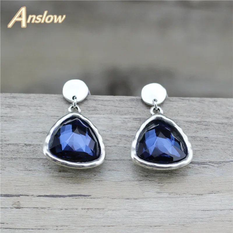 Anslow Brand Trendy Fashion Jewelry Wholesale Vintage Retro Heart Statement Drop Earrings For Female Elegant Wedding LOW0036E