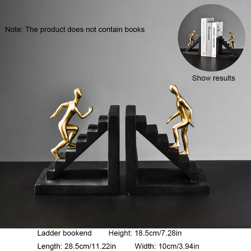 Creative Resin Small Gold Man Wine Rack Sculpture Ornaments Home Living Room Entrance Wine Cabinet Decor Stairs Bookend Crafts