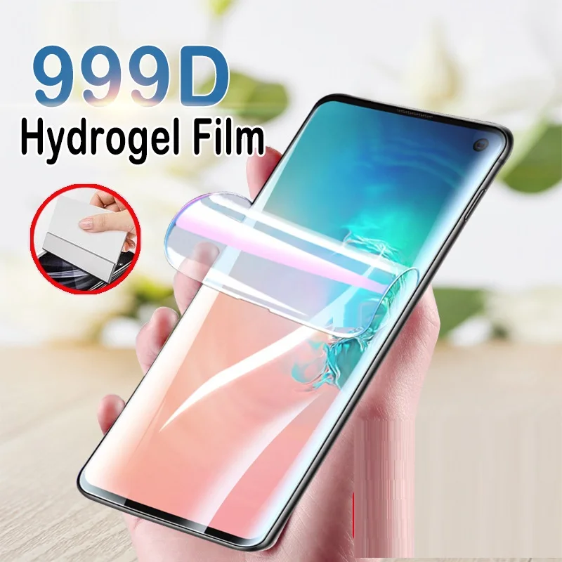 Hydrogel Film For Samsung Galaxy S7 Edge S9 S8 S10 Plus S10e Note 8 9 10 Lite 20 Ultra S20 FE S21 Ultra 5G Screen Protector Film