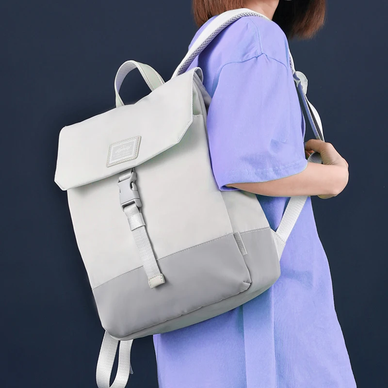 Damski plecak o dużej pojemności damski wodoodporny tornister Lady 14, 15,6 cala College plecaki na laptopa Mochila