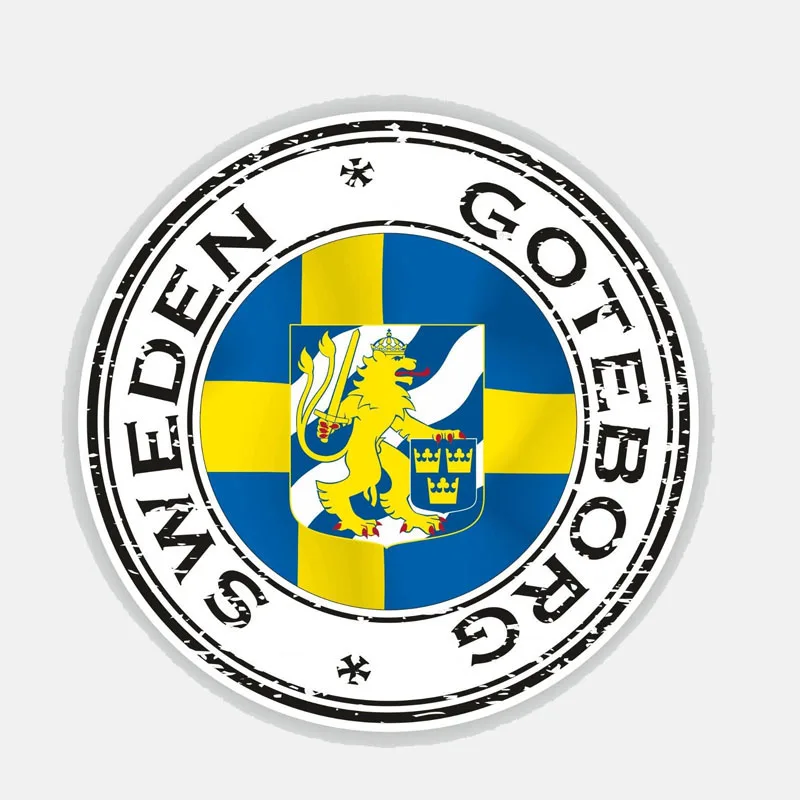 Personality Sweden Goteborg Helmet Car Stickers Accessories Motorcycle Cover Scratches Waterproof PVC 13cm *13cm