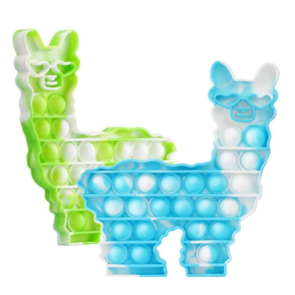 Animal bonito alpaca flamingo squeeze simples ondulação bola macia brinquedos de descompressão crianças mão brinquedo aliviar o estresse crianças presente