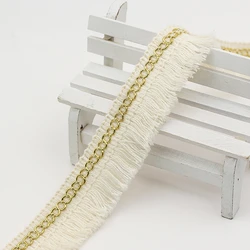 10Yard 2.8Cm Cream-Colored Cotton Fringe Lace Garment Accessories Single Side Row Lace DIY Curtain Decorative Handmade Accessori