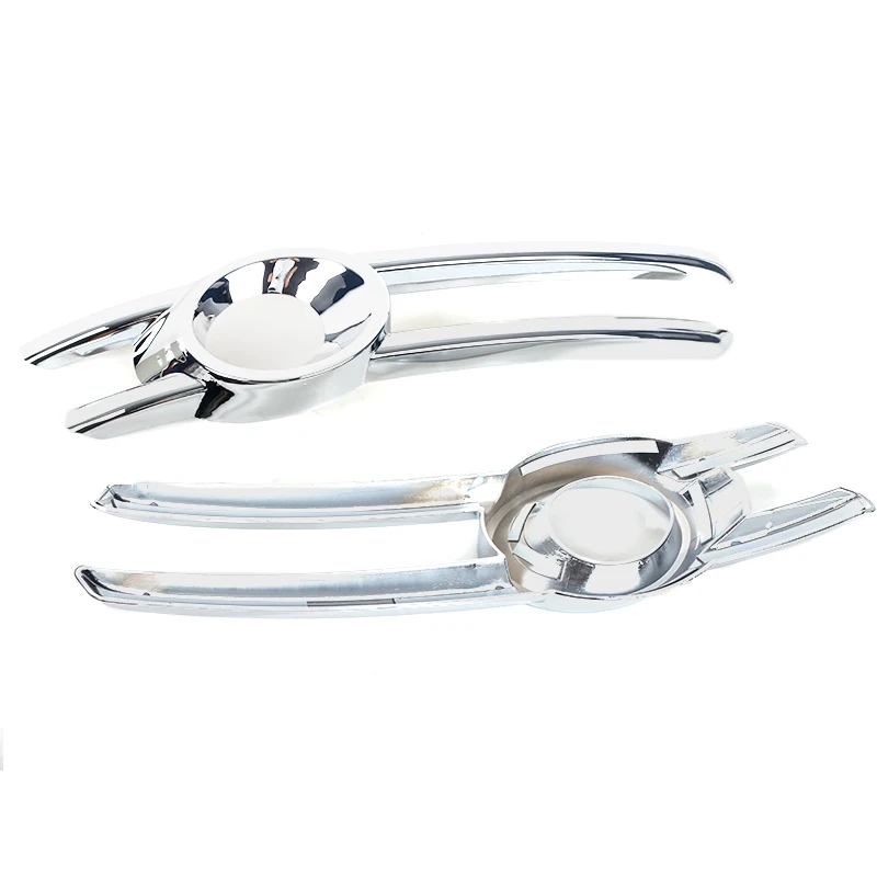 Car Chrome Front Fog Light Frame Cover Trim Tail Lamp Decoration Grille Strips For Audi Q3 2013 2014 2015