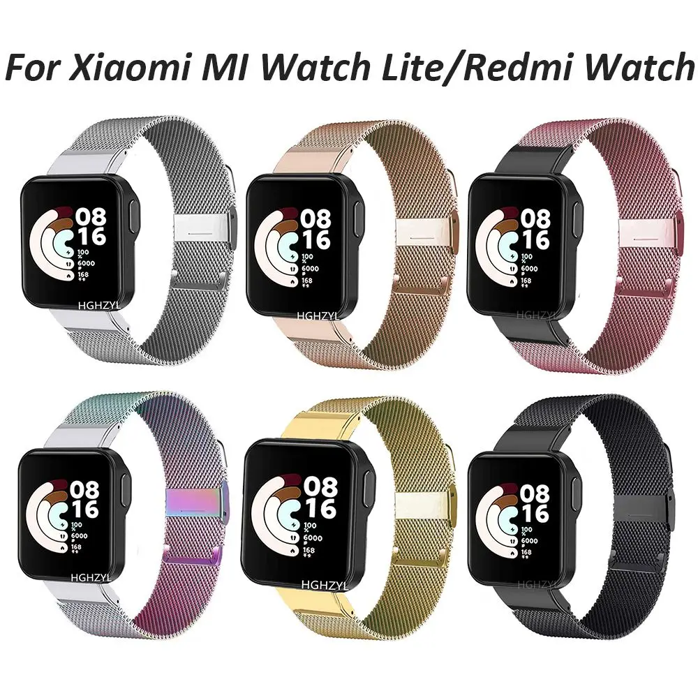 

Ремешок для Xiaomi Mi Watch Lite 1 шт., металлический сменный Браслет для смарт-часов Redmi, аксессуары