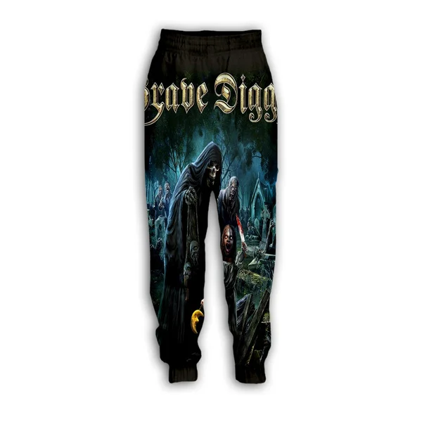 

Men and Women 3D Printed Grave Digger Casual Suit Fashion Trousers Size S-7XL