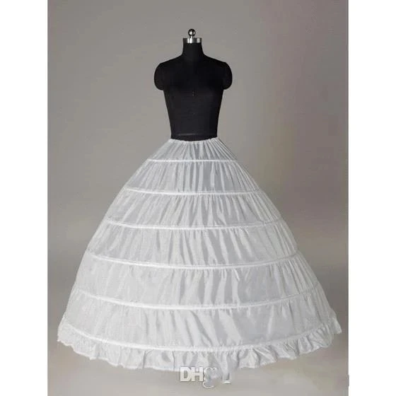 Ball Gown 6 Petticoat Wedding Slip Crinoline Bridal Underskirt Layes Hoop Skirt For Quinceanera