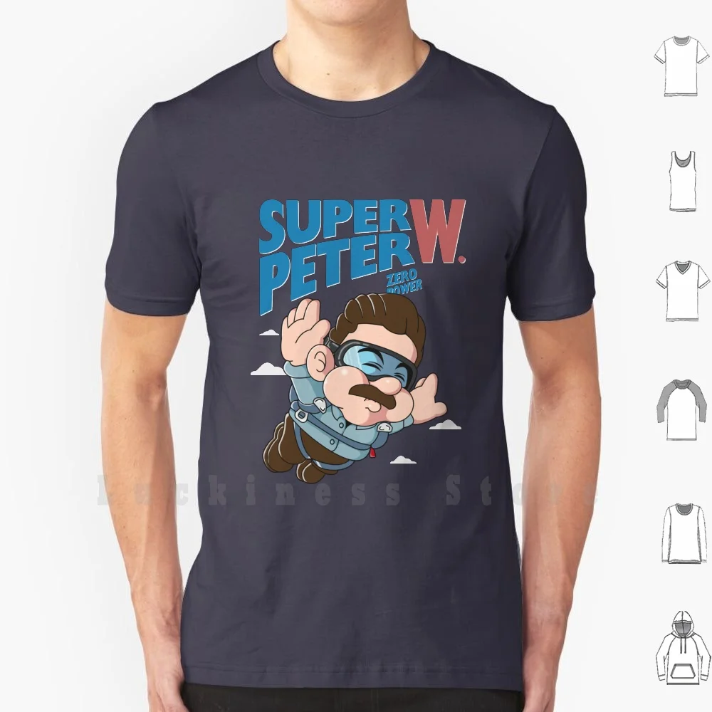 Super Peter Zero Power T Shirt DIY 100% Cotton 6xl Super Peter W 2 Superhero Zero Power Hero Without Power Super Peter