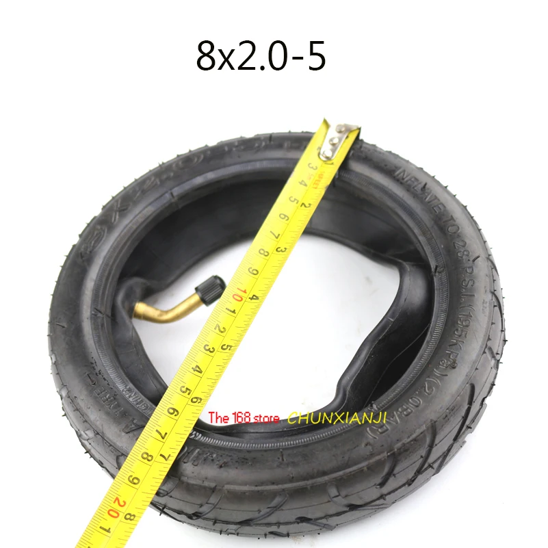 High Quality 8X2.0-5 Inner Tube Tyre for Electric Scooter Baby Trolley 8 Inch Pneumatic Tire 8x2.00-5 Tires