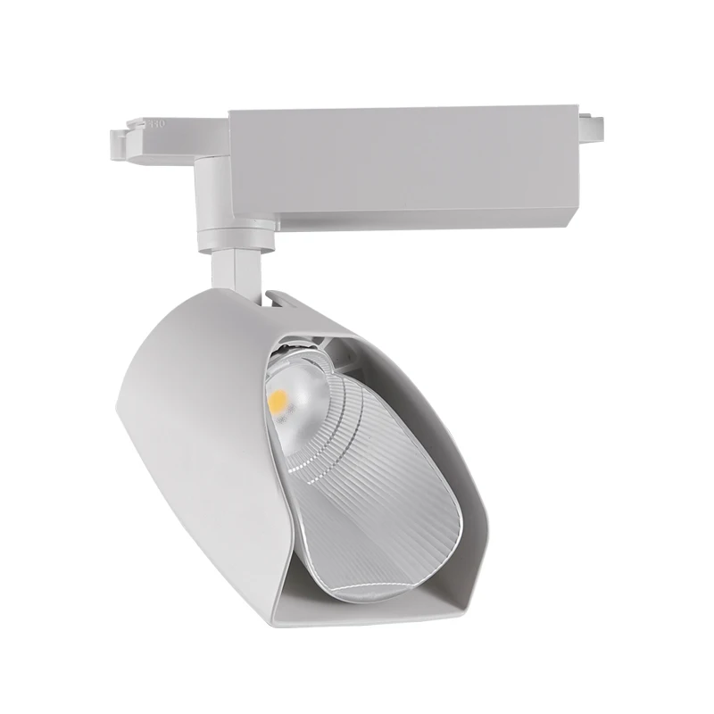 White Black LED Shovel Lamp 120 degree Wide-angle 30W COB Track Light Track Mount Wall Washer for Background Bar Store Shop Lamp