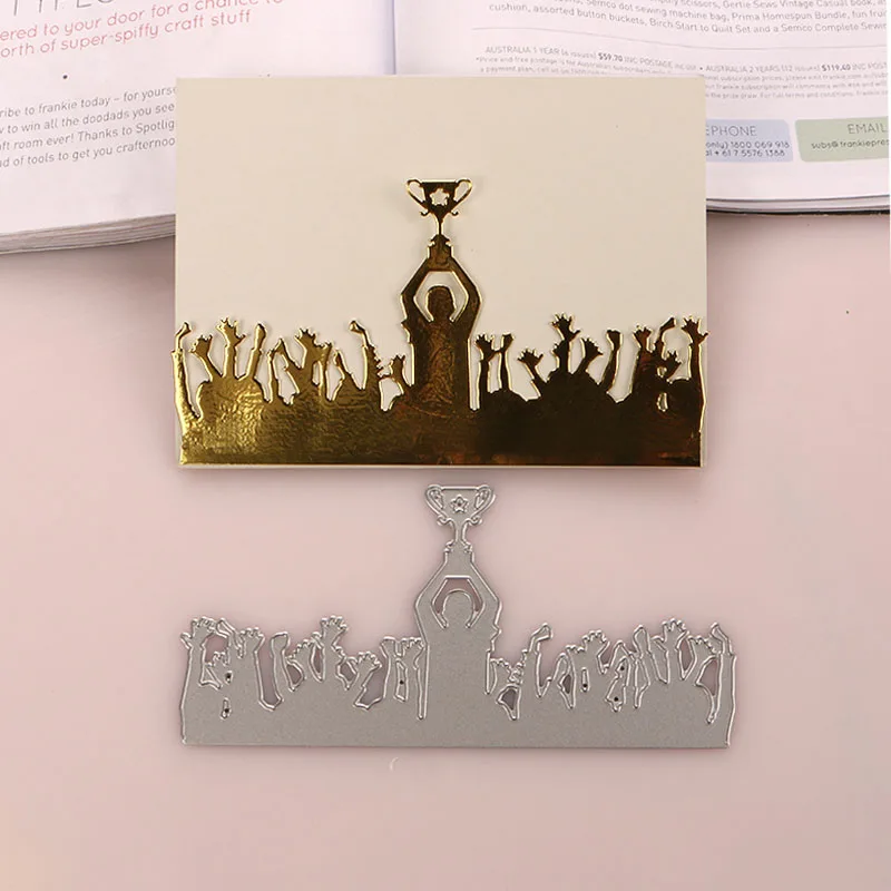 

DUOFEN METAL CUTTING DIES sport game award cup stencil DIY Scrapbook Paper Album 2020 new