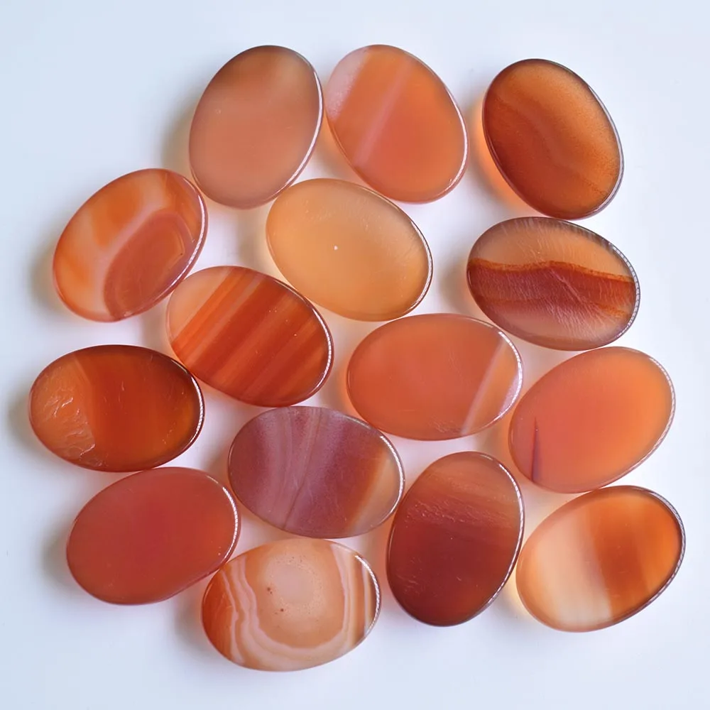 2020 fashion hot sale top quality Natural red onyx Oval CAB CABOCHON stone beads 25x18mm Wholesale 30pcs/lot free shipping