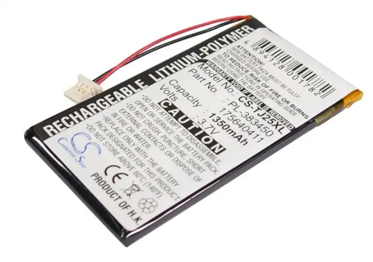 cameron sino 1350mah battery for SONY Clie PEG-J25 Clie PEG-TJ35 PL-383450 PDA, Pocket PC Battery