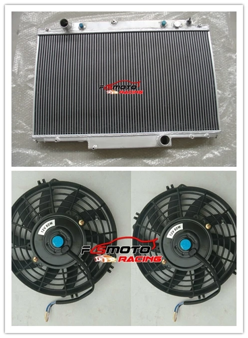 Aluminum Radiator + Fan Racing For 1991-1996 LEXUS SC400/TOYOTA SOARER UZZ30/31/32 1UZFE AUTO 95 94 93 92