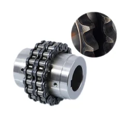 KC roller chain coupling,shaft couplings, mm,diameter,shaft coupler,keyway,bore,protective shell, cover, chain coupling