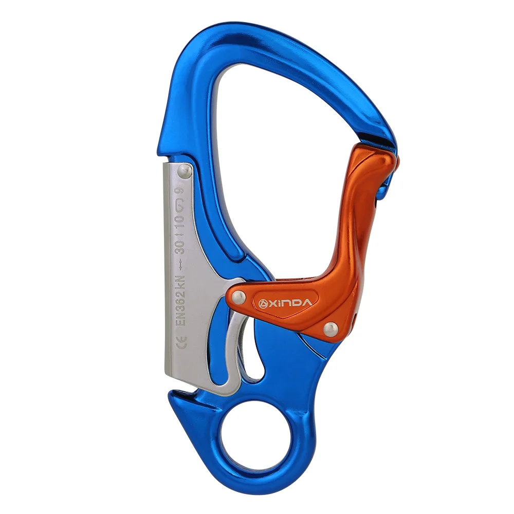 Xinda Outdoor Rock Climbing Carabiner 30KN Mountaineering downhill Safety hook Via Ferrata Buckle Working At Height  Equipment