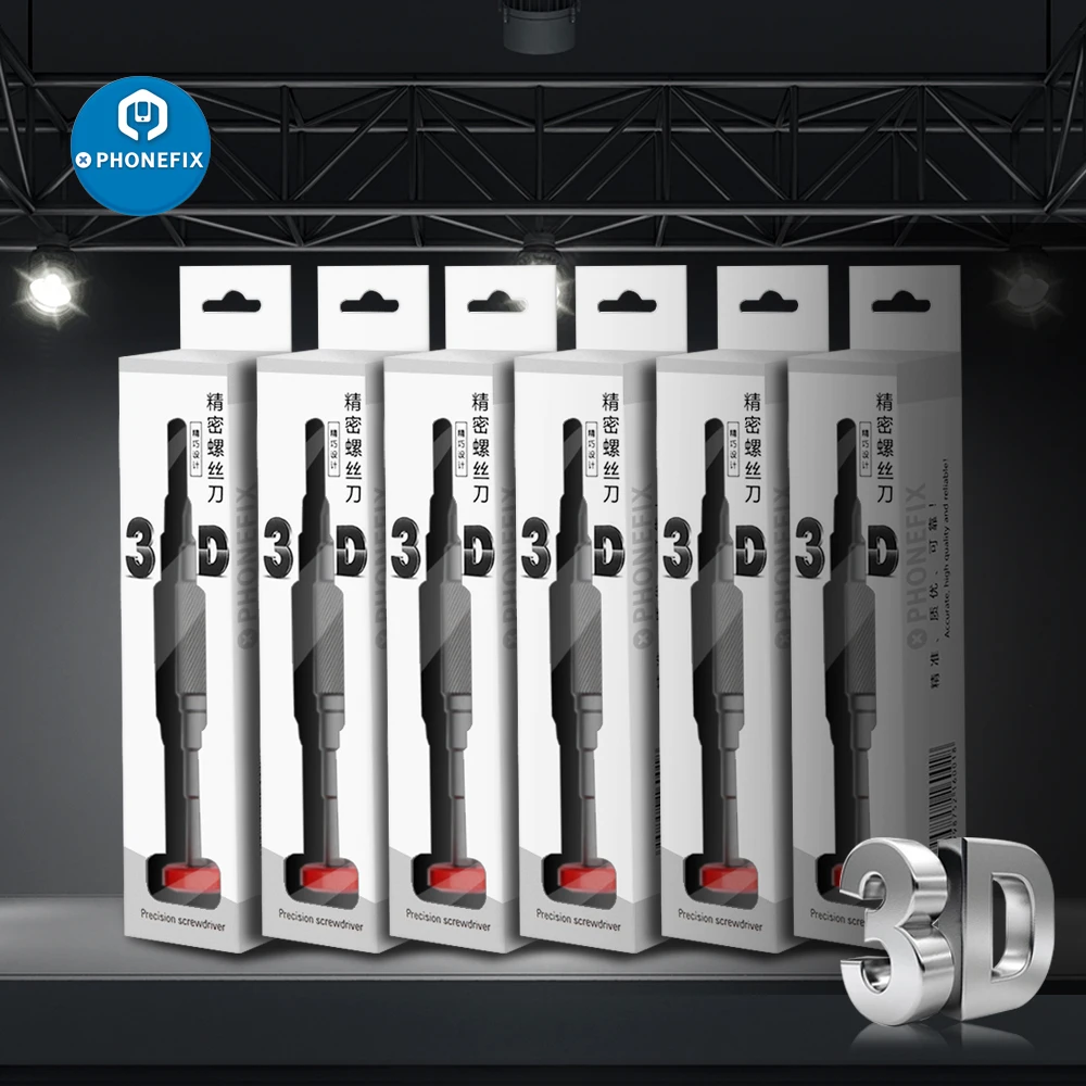 PHONEFIX 3D-Präzisions-Schraubendreher-Set zum Zerlegen von 3D-Bolzen für iPhone Samsung Handy-Reparatur Schraubendreher Handwerkzeug – Detail 1