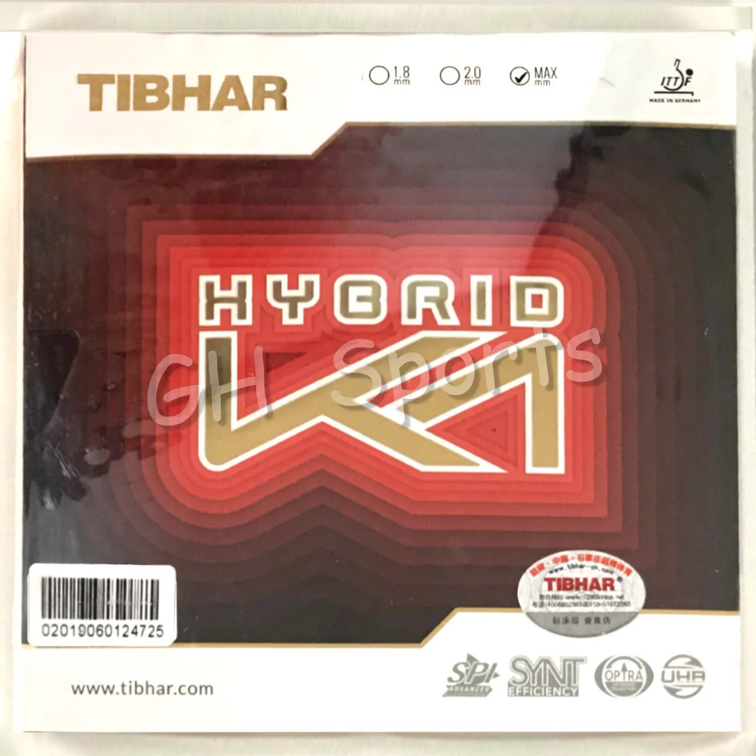 Tibhar Hybrid K1/K1 PLUS pimples in table tennis rubber for table tennis racket bat