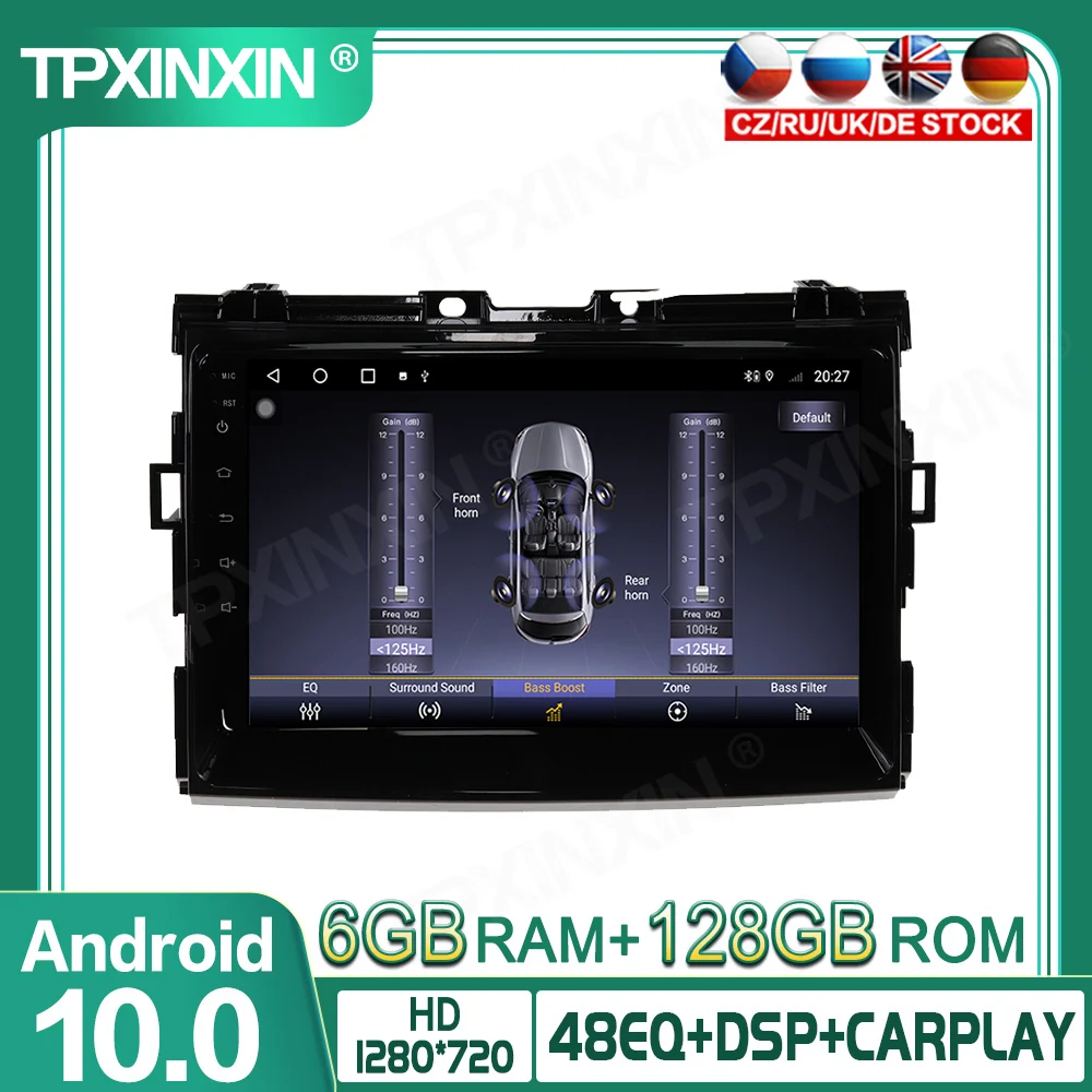 128G PX6 Android 13.0 For TOYOTA PREVIA 2006-2012 Car Multimedia Player GPS Navigation Headunit Radio Audio Stereo Tape Recorder