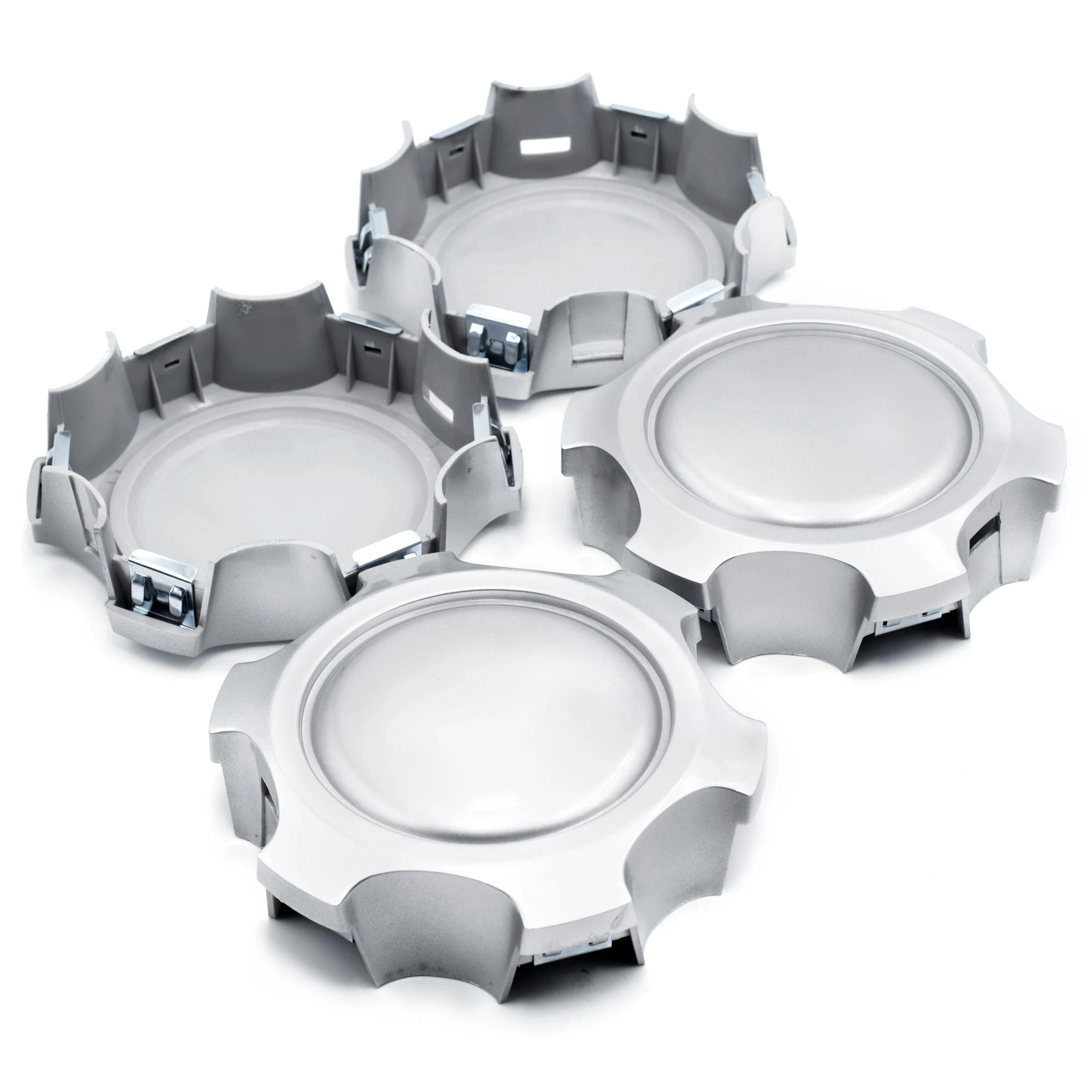 4pcs 137mm Wheel Center Cap For TY-035  Rim Hub Covers 6 Lugs Styling Modification Accessories Curved Surface Silver