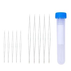 10Pcs 2 Sizes Big Eye Beading Needle Hand Household Sewing DIY Beaded Needles Collapsible Beading Pins Open Needles for Jewelry