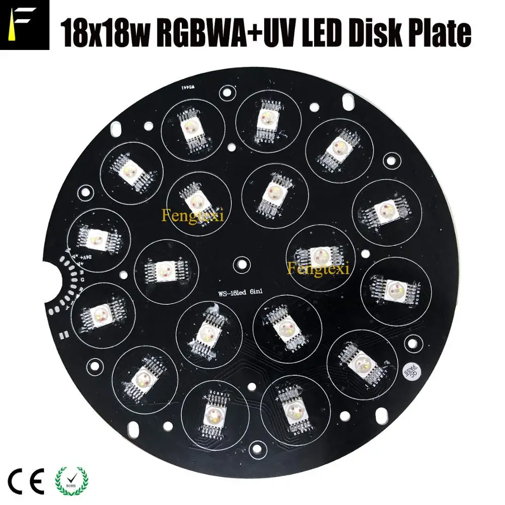 Stage Par Cans 18x10w 18x12w 18x15w 18x18w RGBWAUV LED Par Light Beads Black Disk Plate Board with Metal Cover 4in1 5in1 6in1