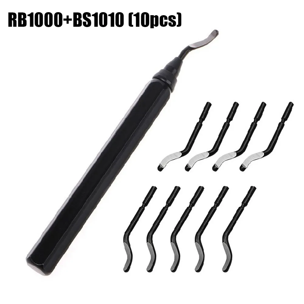 Imagem -02 - Punho de Metal Rebarbas Trimmer Faca Rb1000 Edger Raspador Hss Tubo Rápido Aperto Deburring Aparar Ferramenta Bs1010 Bs1018 Bk3010