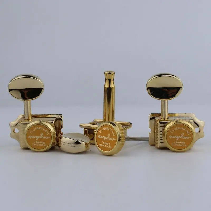 GUYKER Vintage Gold Lock String Tuners Electric Guitar Machine Heads Tuners For ST TL Guitar Tuning Pegs