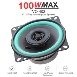 1 piece Universal 4 Inch 100W HiFi Coaxial Car Audio Speaker, Ultra-thin Modified Speaker