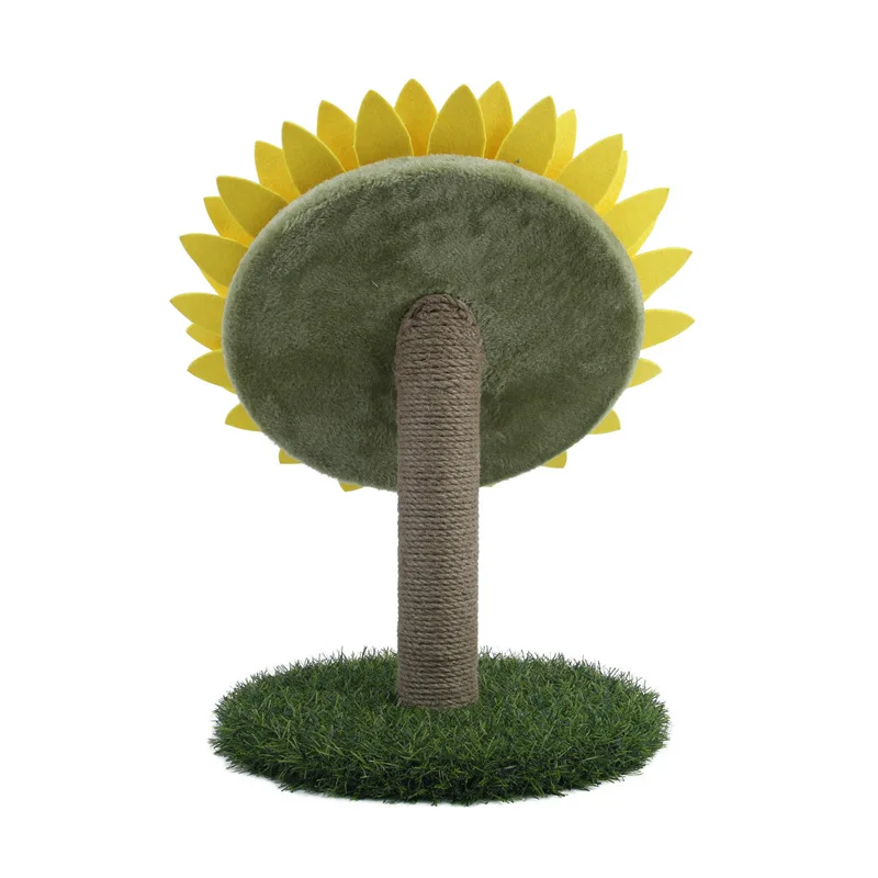 

Sunflower Cat Tree Cat Climbing Tower Stable Plush Perches Cat Scratch Posts Activity Centre Cave Toy for Indoor Cats Activity