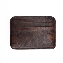 Real Leather Men Credit Card Holder Genuine Leather Credit Cardholder Case To Protect Credit Cards