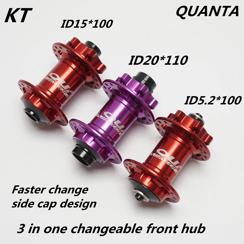 KT QUANTA Frodon MTB Mountain Bike Disc Brake Through Axle 20*110 15*100 QR 32 Hole Downhill Euduro Dirt Jump Bicycle Front Hub